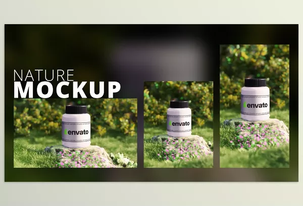 Videohive – 3D Nature Product Mockup plus Vertical Download 53923001