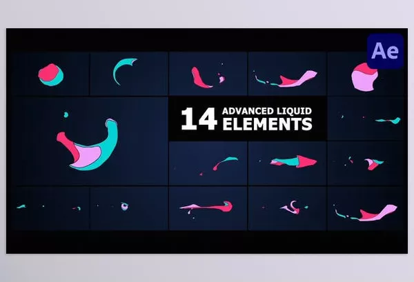 Videohive – Advanced Liquid Elements for After Effects Download 54063731