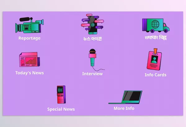 Videohive – News Icons And Titles for DaVinci Resolve Download 54217469
