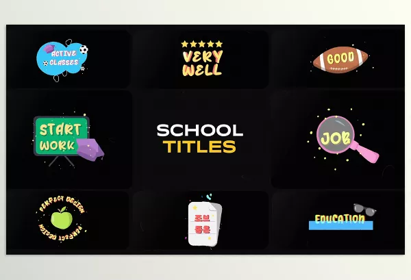 Videohive – School Titles for FCPX Download 54217035