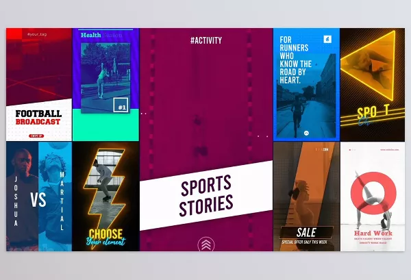 Videohive – Sports Social Media Stories for After Effects Download 54903733