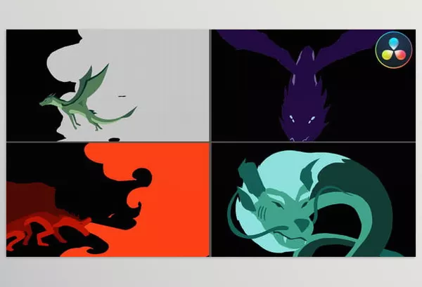 Videohive – Dragon Transitions Pack DaVinci Resolve Download 54686059