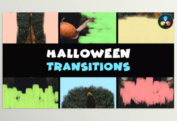 Videohive – Halloween Transitions Davinci Resolve Download 54715313
