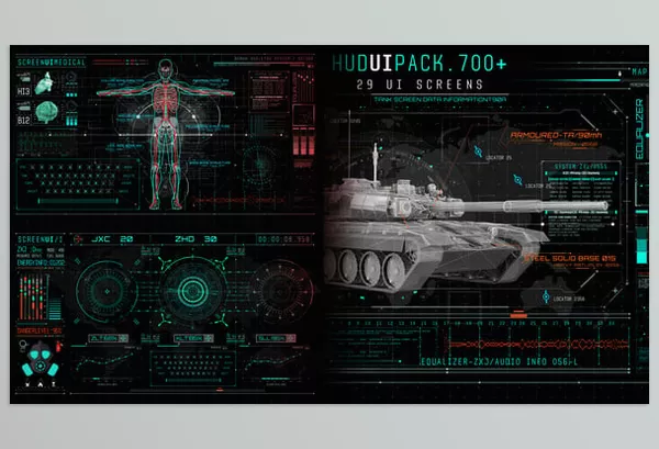 Videohive – Hud UI Pack 700+ Download 19326628
