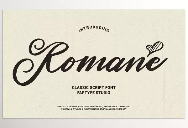 Creative Market – Romane Classic Handwritten Script Download 289158044
