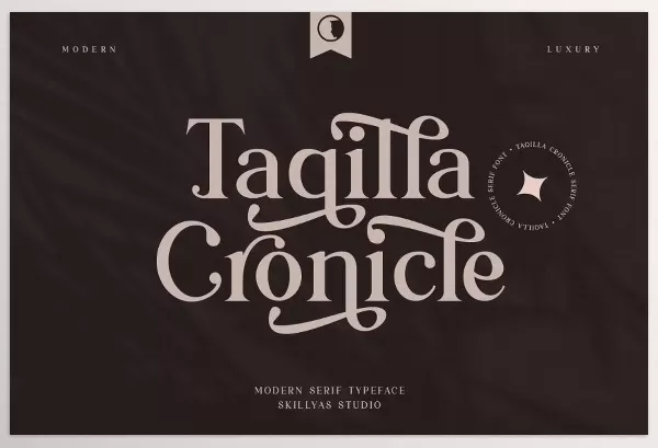 Creative Market – Taqilla Cronicle Modern Serif Font Download 14474320