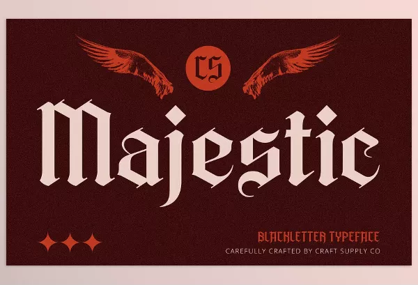 Creative Market – CS Majestic Blackletter Font Download 289454376