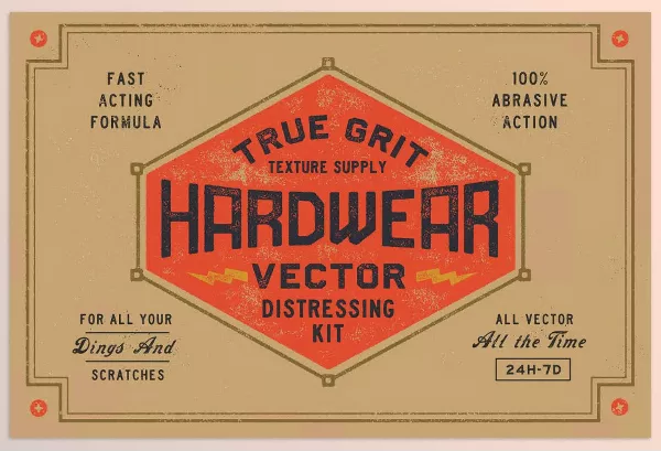 True Grit Texture Supply – Vector Distressing Kit for Illustrator Download