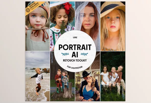 The Luxe Lens – Luxe Portrait AI Adaptive Retouch Toolkit Lightroom Presets Download