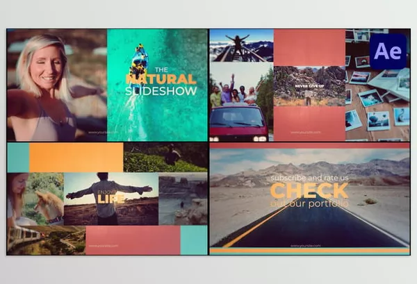 Videohive – Natural Multiscreen Slideshow for After Effects Download 56918815