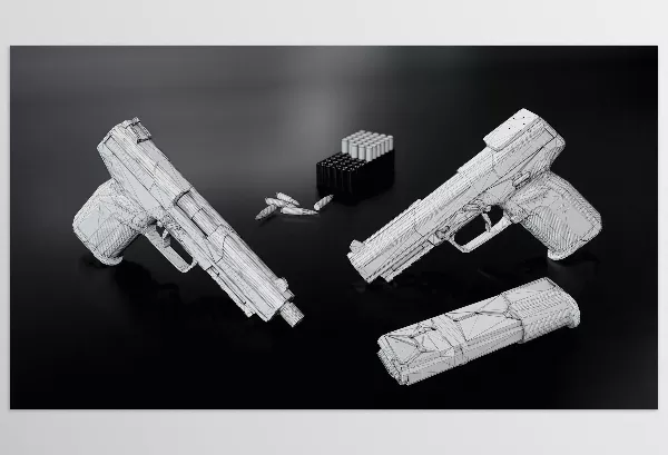 CGTrader – FN Five-Seven MK2 Handgun (Low-poly 3D model)