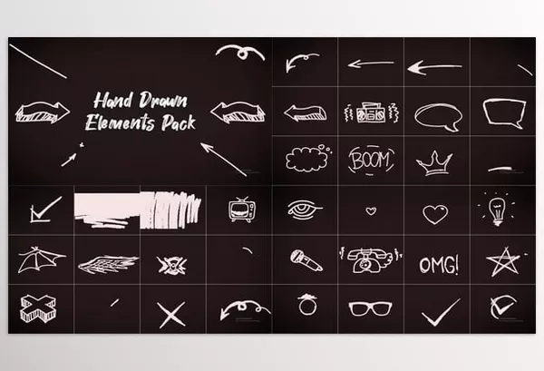 Videohive – Hand Drawn Elements Pack Download 57189729