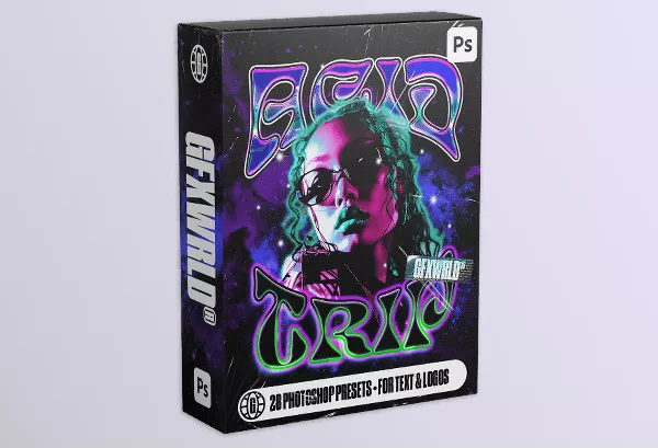 GFXWRLD – Acid Trip Text Styles Pack Vol. 2 Download