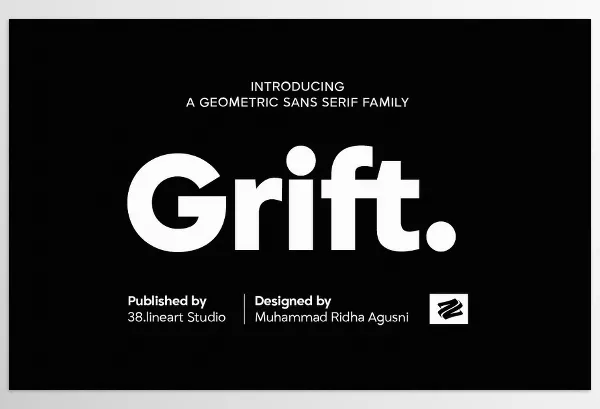 Creative Market – Grift Geometric Typeface Download 279994239