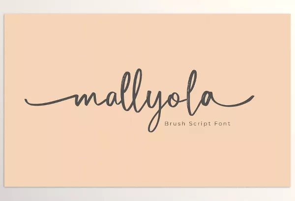 Creative Market – Mallyola Brush Script Font Download 285971214
