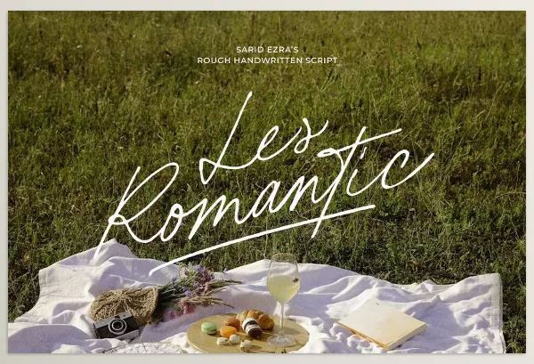 Creative Market – Les Romantic Rough Handwritten Font Download 291314667