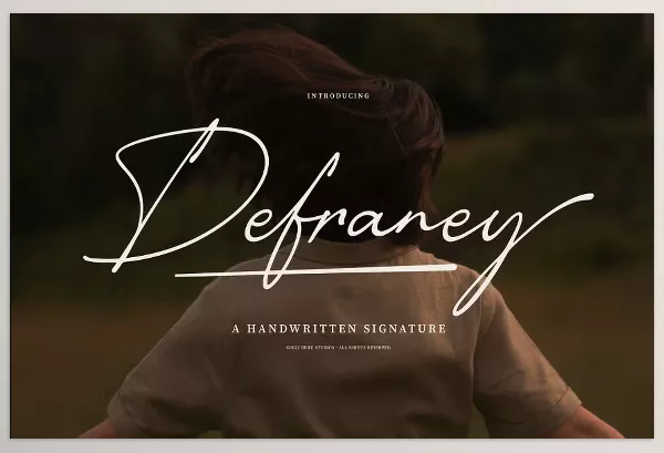 Creative Market – Defraney Handwritten Signature Font Download 291310190