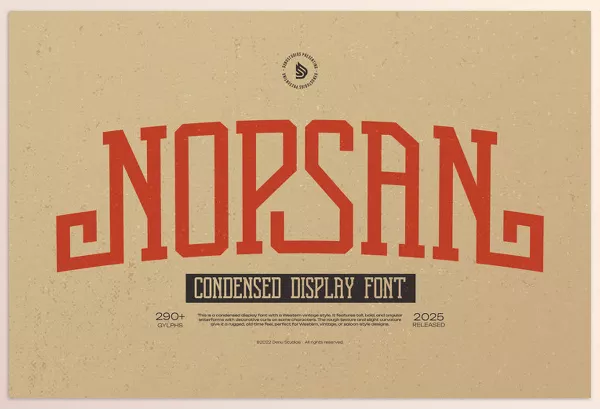 Fontbundles – Nopsan Condensed Display Font Download
