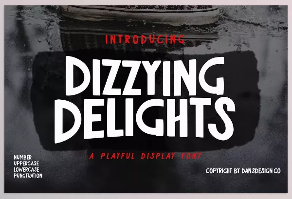 Creative Market – Dizzying Delights Playful Comic Font Download 291362259