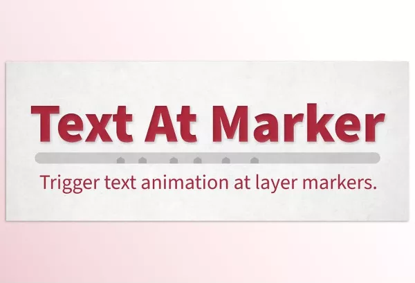 Aescripts – Text At Marker Download v1.3.0