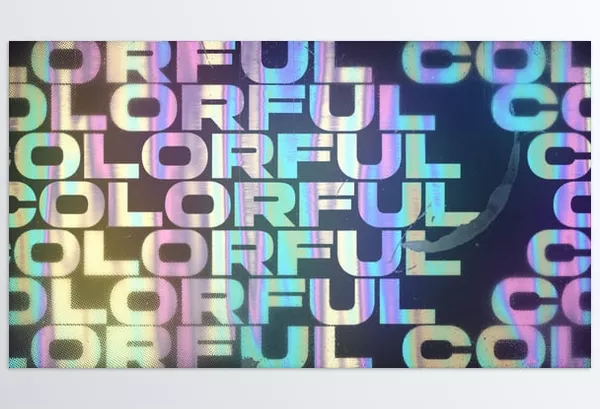 Videohive – Colorful Holo Typography Download 57927214