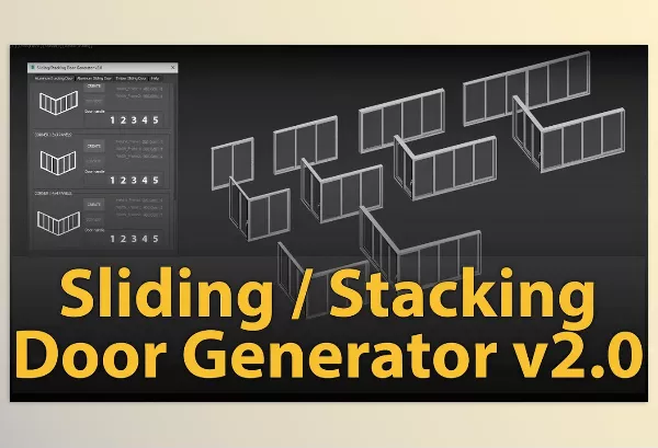 Gumroad – Sliding / Stacking Door Generator Download v2.0 for 3ds Max