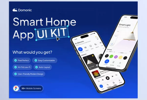 UI8 – Domonic Smart Home App UI Kit Download