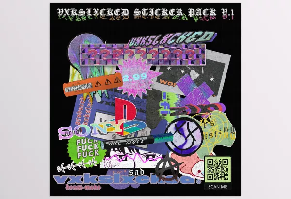 Gumroad – VXKSLXCKED STICKER PACK Download V.1