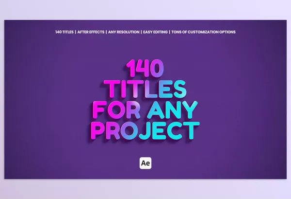 Videohive – Titles For After Effects Download 57941762