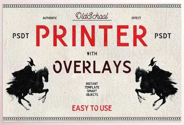 Creative Market – Oldschool Printer Template Download 291369036