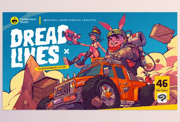 Artstation – Dreadlines Brushes for Clip Studio Paint Download
