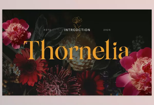 Creative Market – Thornelia Modern Gothic Serif Font Download 291491278