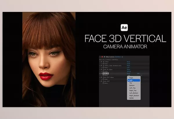 Videohive – Face 3D Vertical Camera Animator Download 58088287