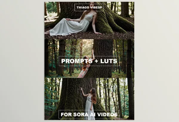 ThiagoVibesp – OpenAI Sora Videos Prompts and LUTs for Color Grading Download