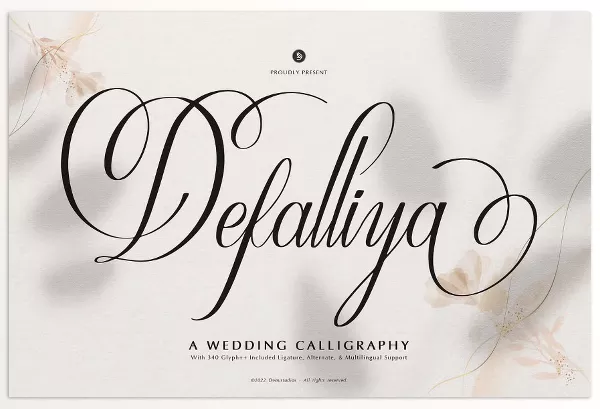 Creative Market – Defalliya Wedding Calligraphy Download 291499827