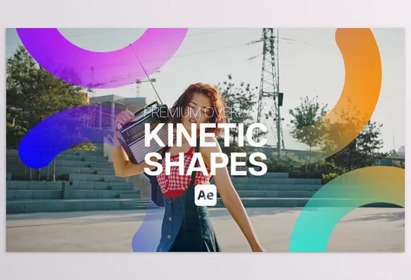 Videohive – Premium Overlays Kinetic Shapes Download 58199878