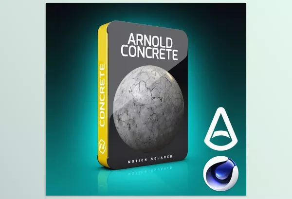 Motion Squared – Arnold Concrete Materials for Cinema 4D Download