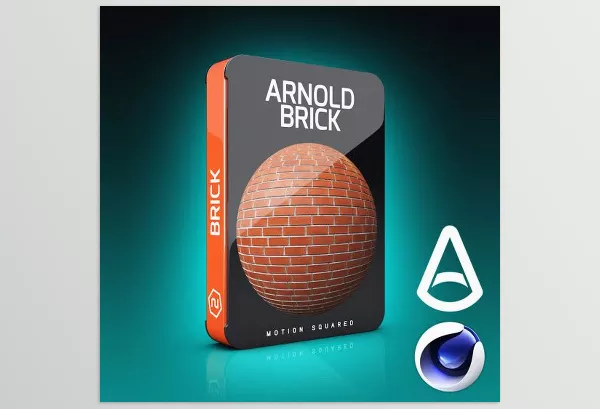 Motion Squared – Arnold Brick Materials for Cinema 4D Download