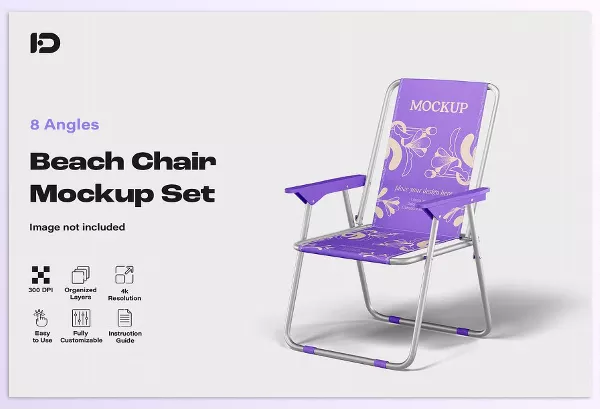 Creative Market – Beach Chair Mockup Set Download 290930310