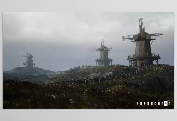 Unreal Engine – Medieval Windmill with Interiors Download